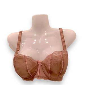 DKNY Nude Underwire Lace Push-up Bra (32DD)